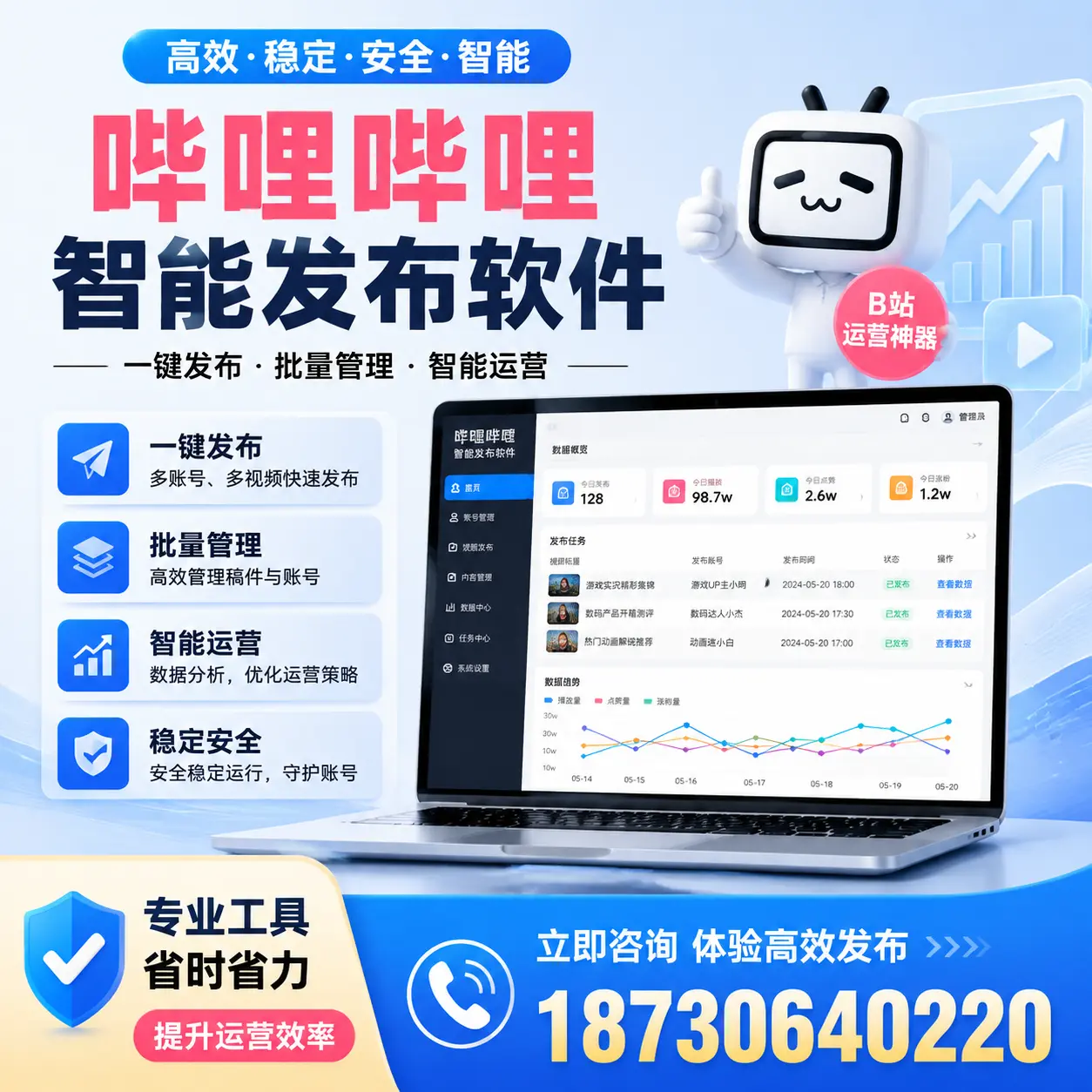 解密哔哩哔哩智能发布软件：功能与优势分析在廊坊